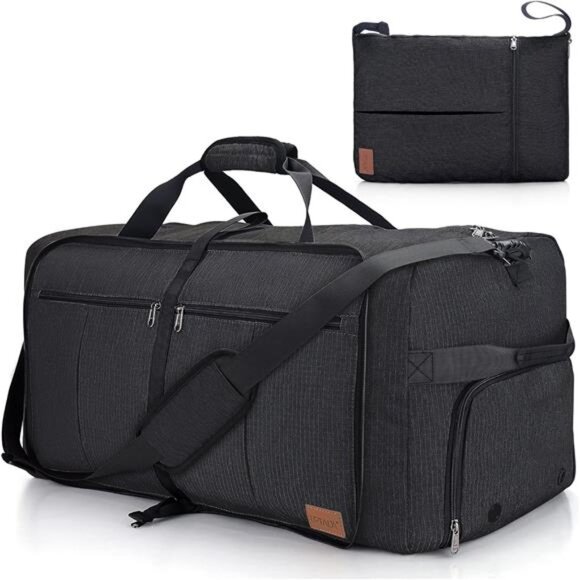 120L Foldable Travel Duffel Bag Waterproof Gym Sports Luggage Shoe Compartment - Picture 1 of 7